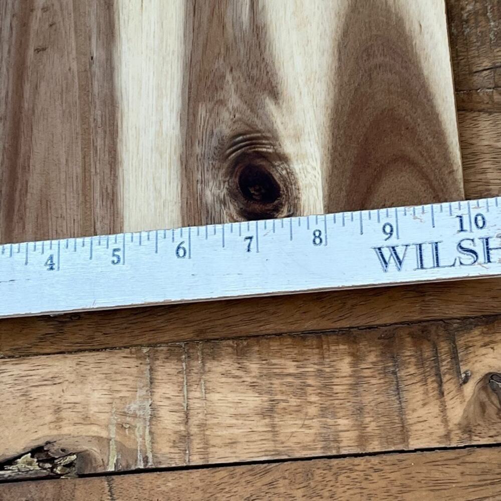 14" Cutting Board Acacia Wood natural Grain w/ Juice Groove - Picture 5 of 7
